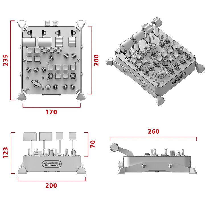 Virpil Controls Universal Control Panel 3 RGB - 30 Controls image number 5