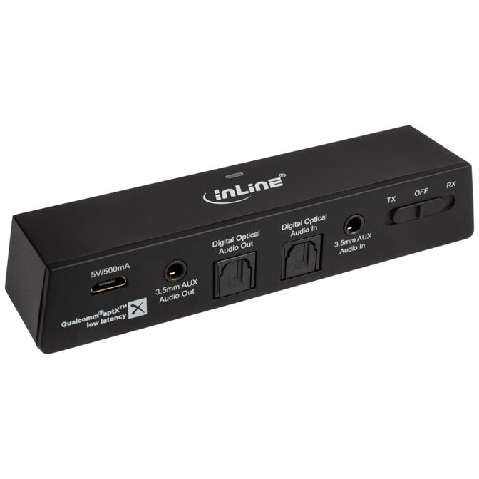 InLine Bluetooth Audio Transceiver BT 5.0 aptX (Schwarz) image number 1