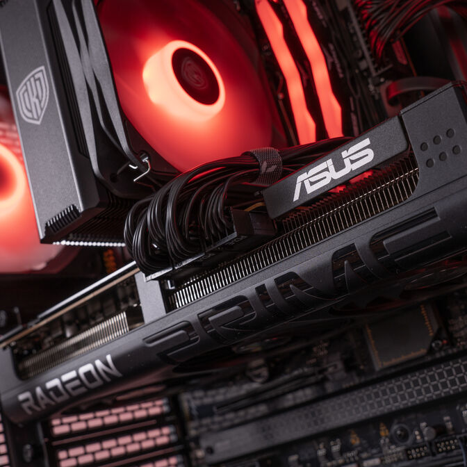 King Mod Systems Gaming-PC Mach 5 Rot, AMD Ryzen 5 7500X3D, RX 9070XT, without Windows image number 7