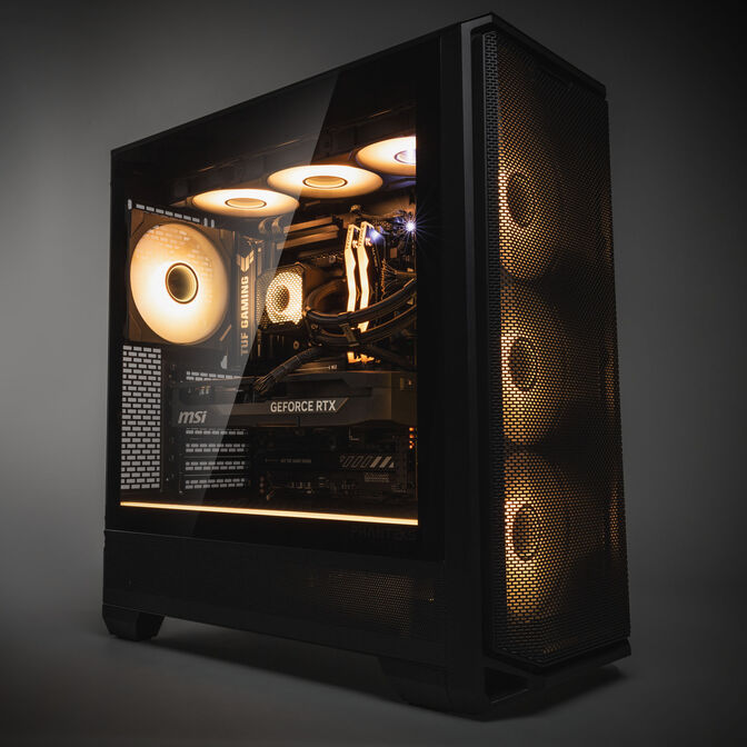 KingForge Gaming-PC Platin, AMD Ryzen 7 7800X3D, RTX 5070 Ti, Phanteks Eclipse G400A, without Windows image number 8