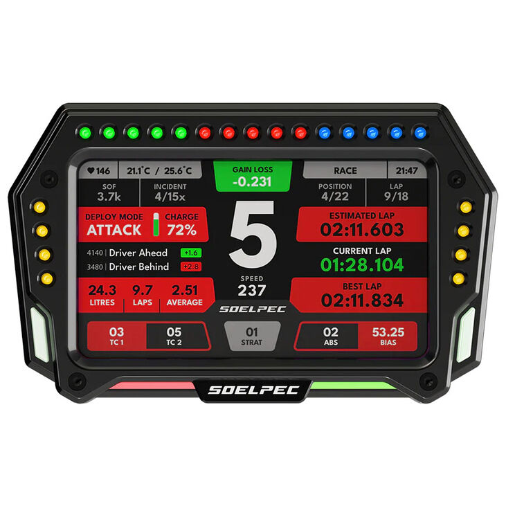 Soelpec XR-5 Racing Display – SimRacing Dashboard image number 0