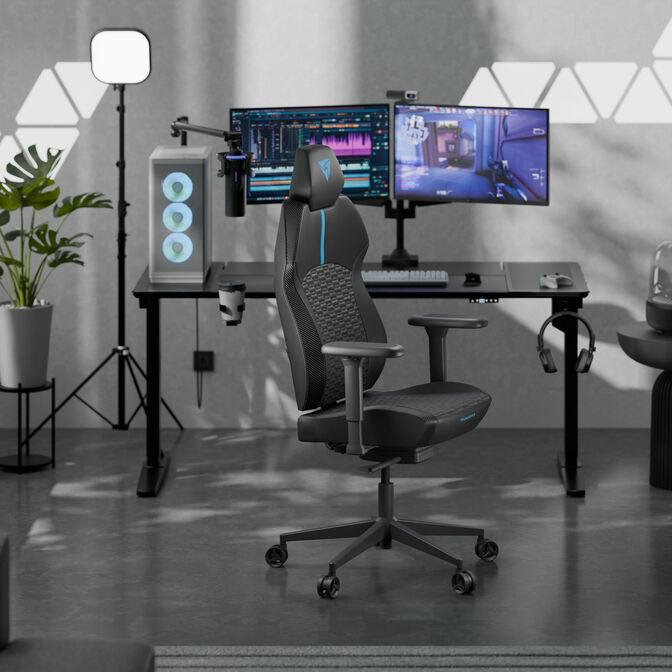 ThunderX3 Solo 360 Ergonomic Gaming Chair Racer Blue image number 9