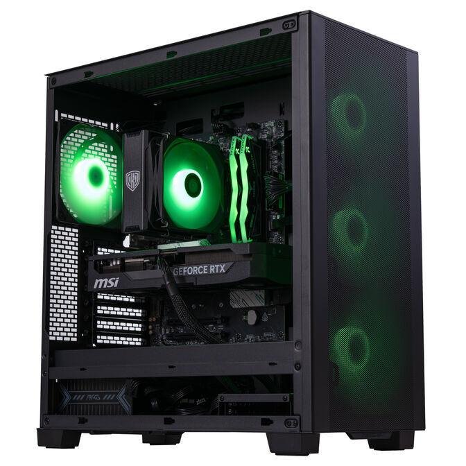 King Mod Systems Mach 5 Gr&uuml;n, AMD Ryzen 5 7500X3D, RTX 5070 Ti, without Windows image number 0