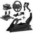 RES-TECH GT Cockpit SimRacing Rig MOZA Bundle Shiny Black image number null