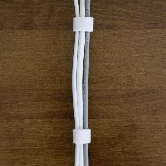 LABEL THE CABLE Pro Roll Dual Klettband 25m Wei&szlig; image number 2