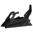 RES-TECH GT Cockpit SimRacing Rig MOZA Bundle Shiny Black image number null