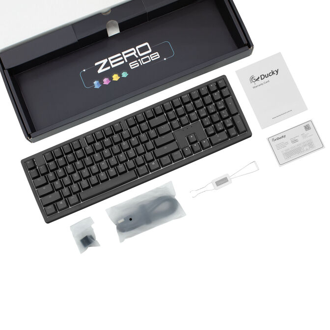 Ducky Zero 6108 Classic Black Wireless Keyboard RGB image number 7