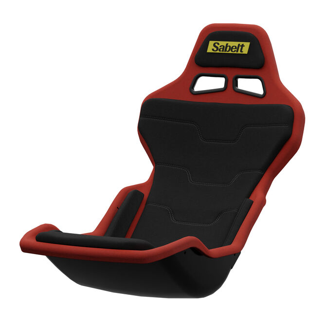 Sabelt SRP-1 Simracing Seat, Fibreglass Shell, Formula Design, Padded - Racing Black image number 0