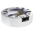 Conspit USB-A Adapter Spacer, for ARES Wheelbases - silver image number null