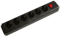Brennenstuhl Steckdosenleiste Eco 6-fach Schwarz