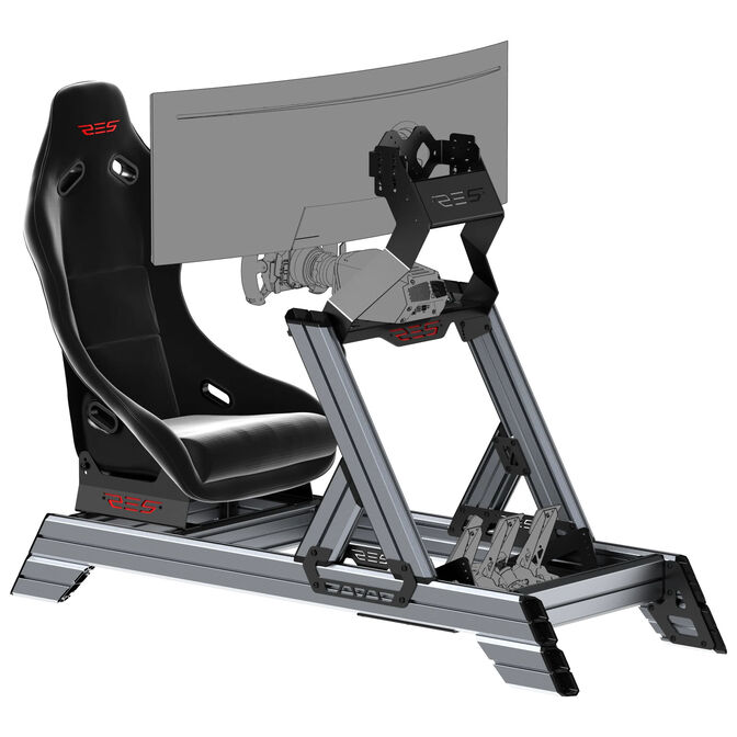 RES-TECH Smart Cockpit GT Seat Bundle Schwarz image number 0