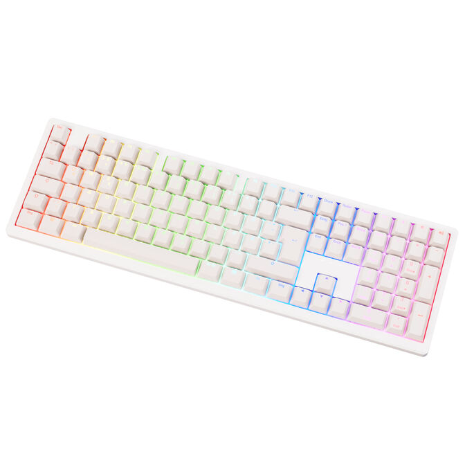 Ducky Zero 6108 Pure White Wireless Keyboard image number 2