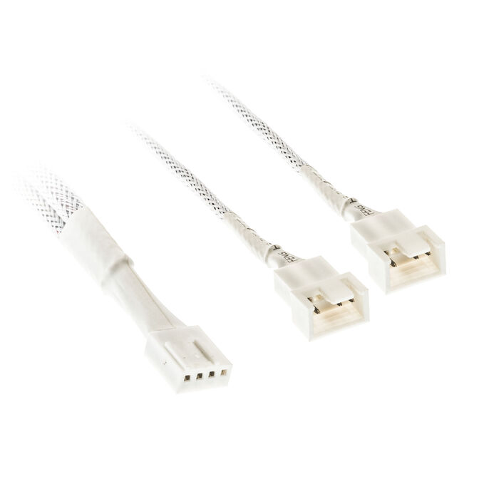 Kolink 1:2 PWM Fan Splitter Cable 35cm braided white image number 0