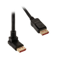 InLine 8K UHD DisplayPort 2 Kabel gewinkelter Stecker 1m