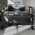 ThunderX3 LAB X Gaming Desk Height Adjustable Black image number null