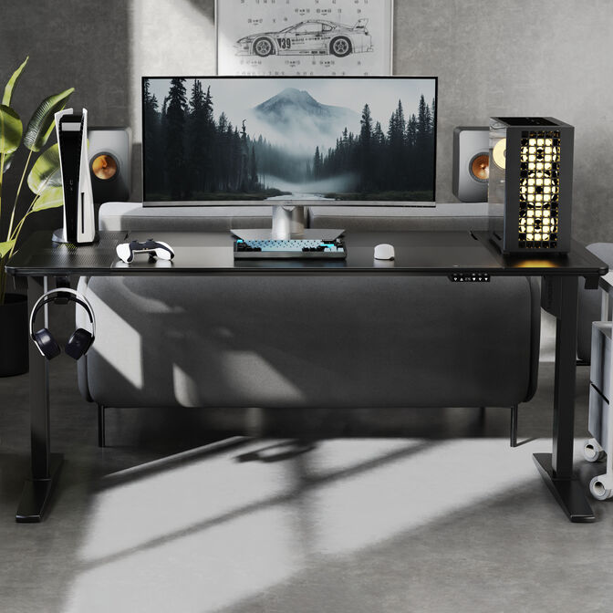 ThunderX3 LAB X Gaming Desk Height Adjustable Black image number 7