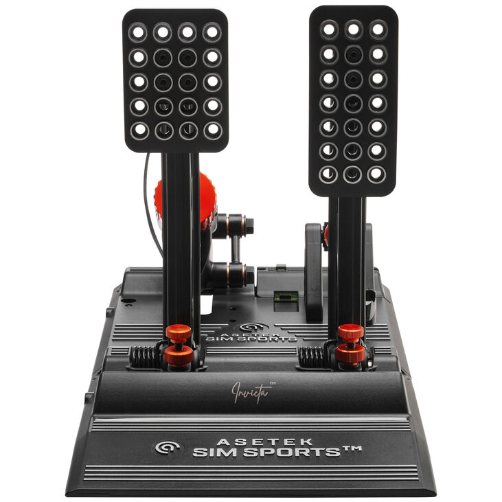 Asetek SimSports Invicta Thorp II Pedal Set – Schwarz image number 1