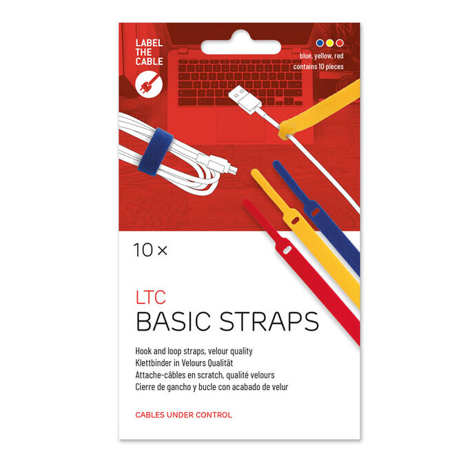 LABEL THE CABLE Klettbinder 10er-Set bunt image number 0