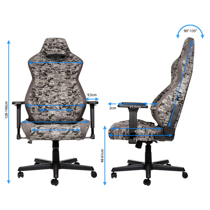 Nitro Concepts S300 Gaming Chair Camo image number 1