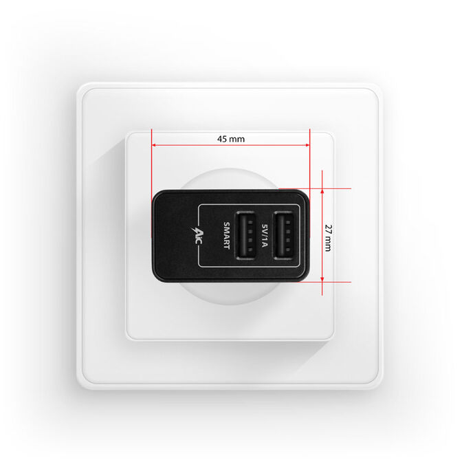 Axagon ACU-DS16 Charger 2x USB-A 16W Schwarz image number 4