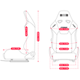 Next Level Racing PRS2 Performance Reclining SimRacing Sitz image number null