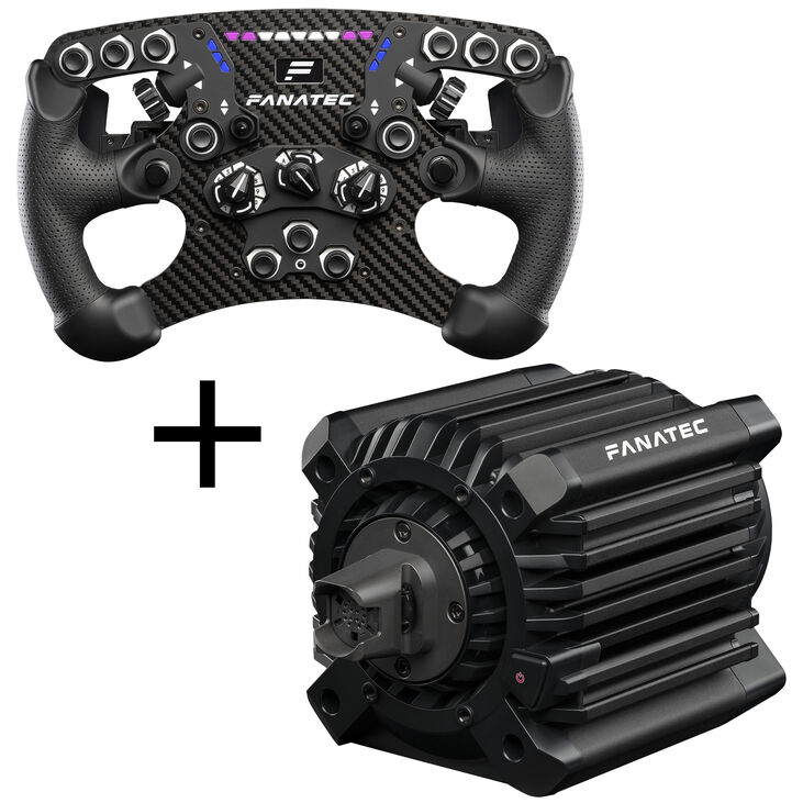 Fanatec ClubSport V2.5 – Schwarzes Lenkrad mit 12Nm Basis image number 0