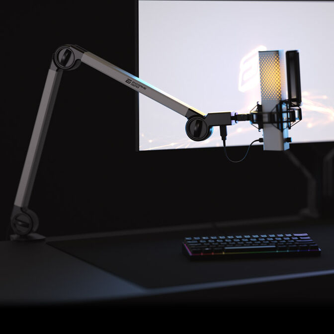 Endgame Gear MicArm XSTRM USB Microphone White image number 1