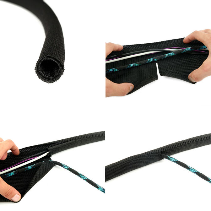 LABEL THE CABLE Pro Cable Sleeve Schwarz image number 6