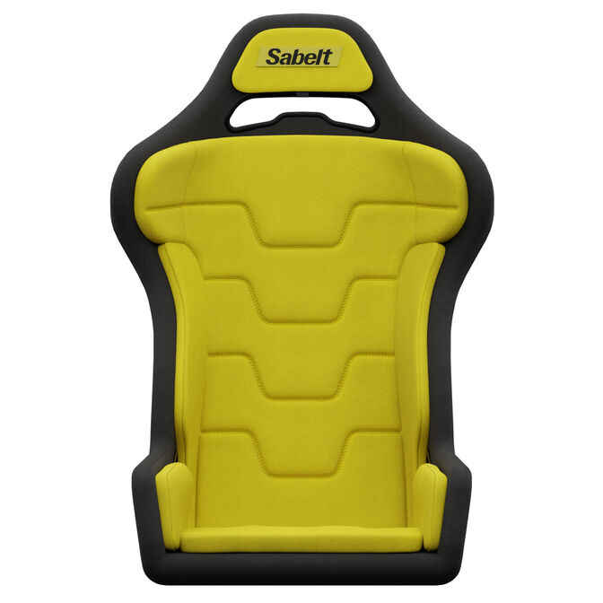 Sabelt SRS-1 Simracing Seat, Fibreglass Shell, Padded - Racing Yellow image number 2