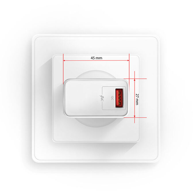 Axagon ACU-QC19W Ladeger&auml;t 19W QC3.0 Wei&szlig; image number 3