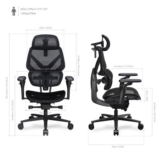 ThunderX3 Flex Pro Gaming Chair Mesh image number 1