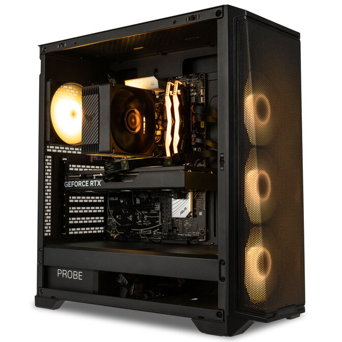 KingForge Gaming-PC Silver, AMD Ryzen 5 9500F, RTX 5060 Ti 16GB, Phanteks Eclipse G370A image number 3