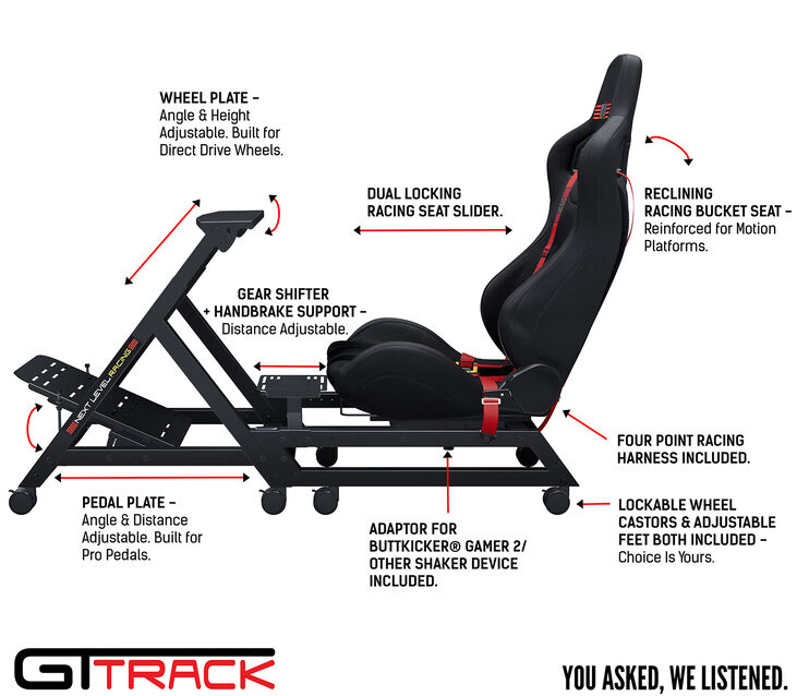 Next Level Racing GTtrack Simulator-Cockpit image number 1