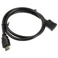 InLine HDMI-Verl&auml;ngerung Plug-Socket 1m Schwarz image number null