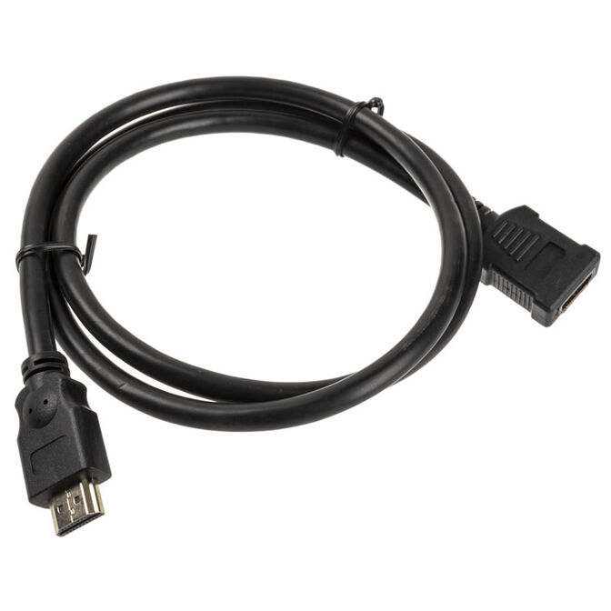 InLine HDMI-Verl&auml;ngerung Plug-Socket 1m Schwarz image number 1
