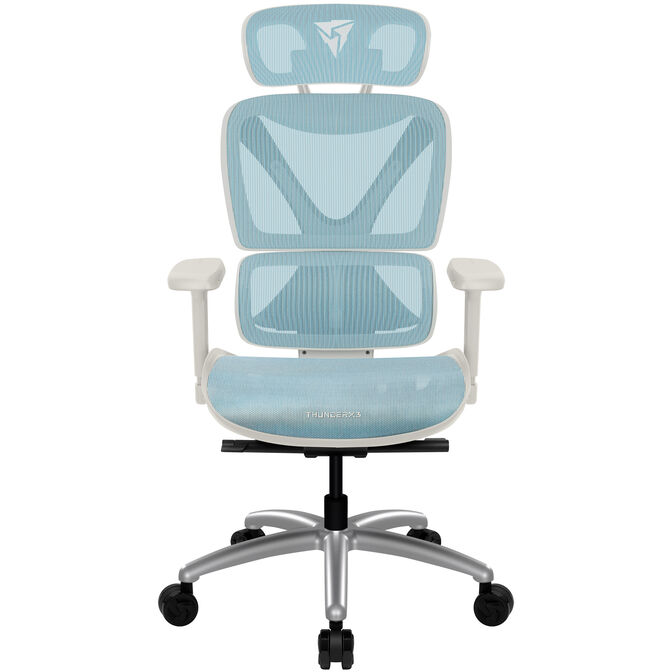 ThunderX3 XTC Ergonomic Office Chair White Blue image number 2