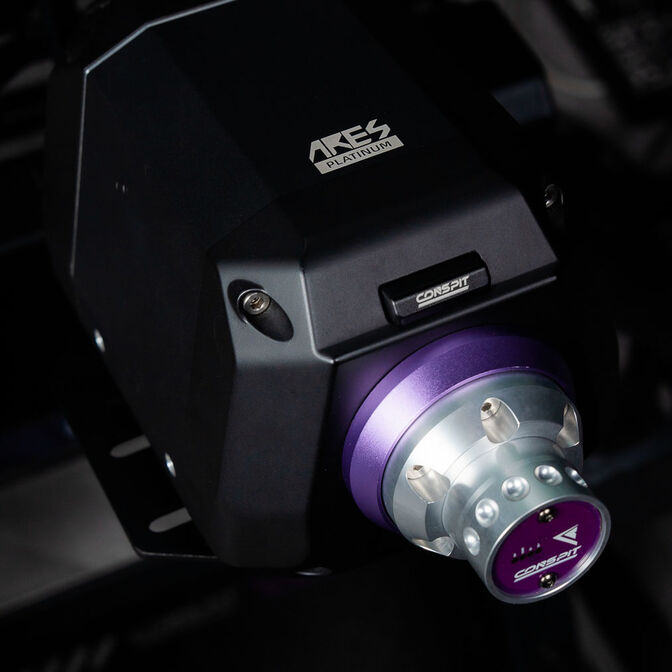 Conspit CDR Wheelbase Side, Quick-Release Mechanism, for ARES Wheelbases, Wheelbase Side - Silver image number 9