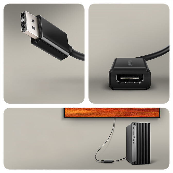 Axagon DisplayPort-auf-HDMI Adapter 4K 60Hz 15cm image number 2