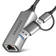 Axagon ADE-TXCA Gigabit Ethernet Adapter USB-C image number null