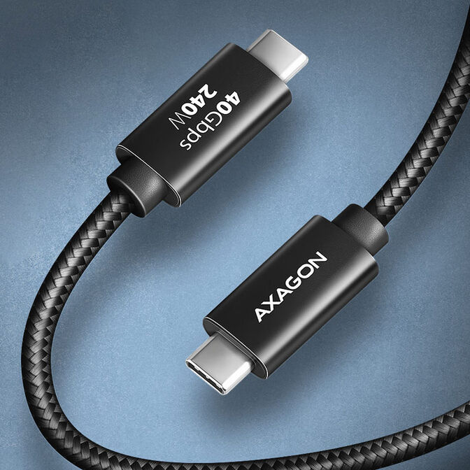 Axagon USB-C-Kabel USB4 8K, PD 240W, 1 m image number 2
