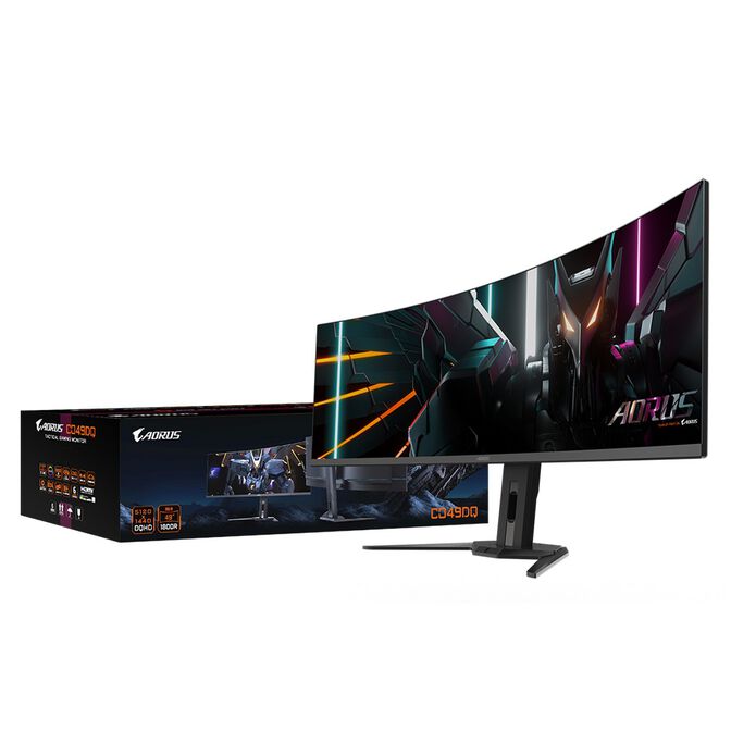 Gigabyte AORUS CO49DQ 49'' Curved OLED Monitor image number 9