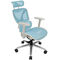 ThunderX3 XTC Ergonomic Office Chair White Blue