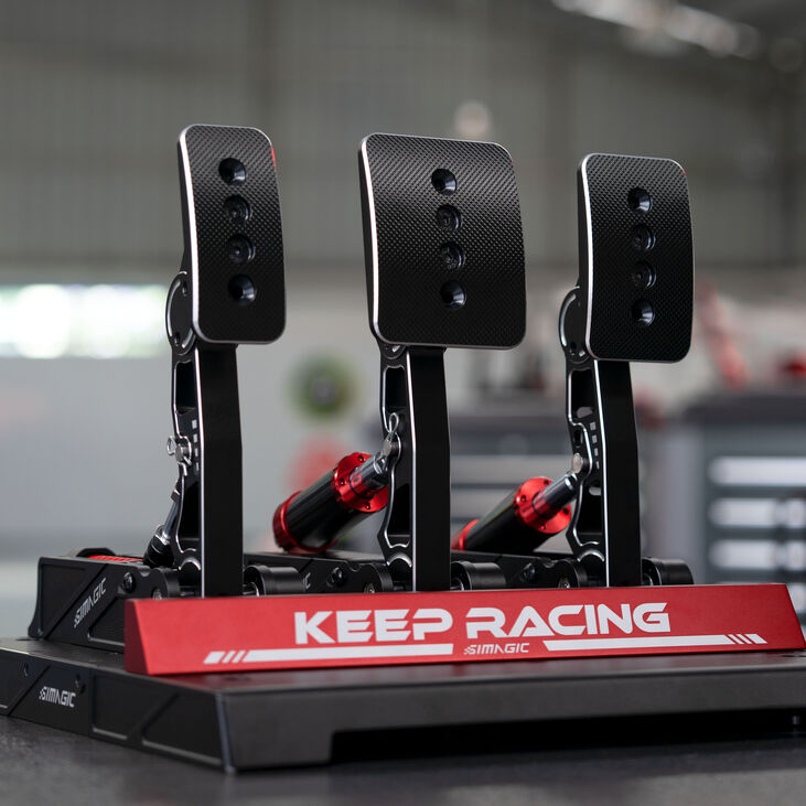 Simagic Heel Stop – Rotes Pedalzubehör image number 6