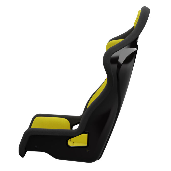 Sabelt SRS-1 Simracing Seat, Fibreglass Shell, Padded - Racing Yellow image number 1