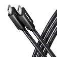 Axagon USB-C-Kabel 3.2 Gen 2 2m Schwarz image number null