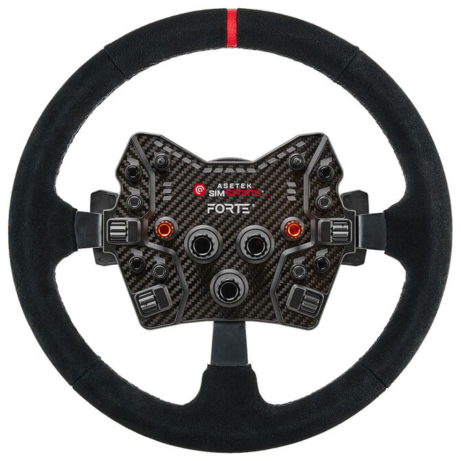 Asetek SimSports GT Rim &ndash; 340 mm Schwarzer Suede-Lenkradkranz image number 5
