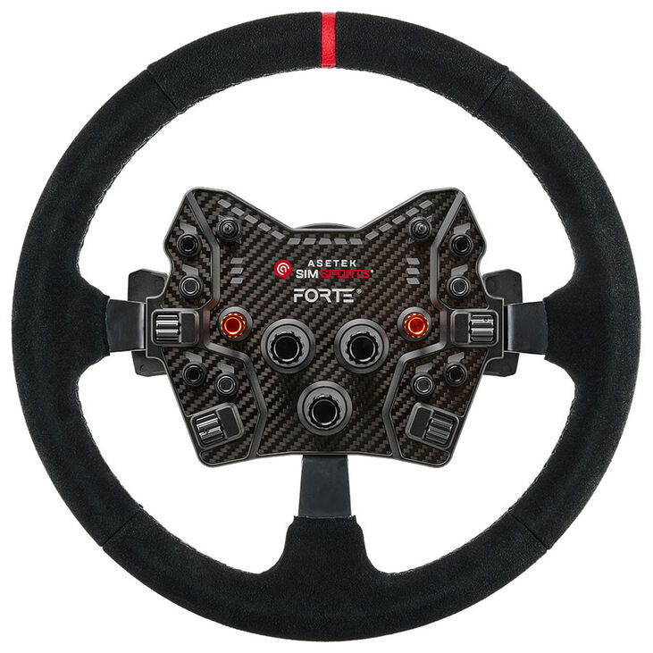 Asetek SimSports GT Rim – 340 mm Schwarzer Suede-Lenkradkranz image number 5