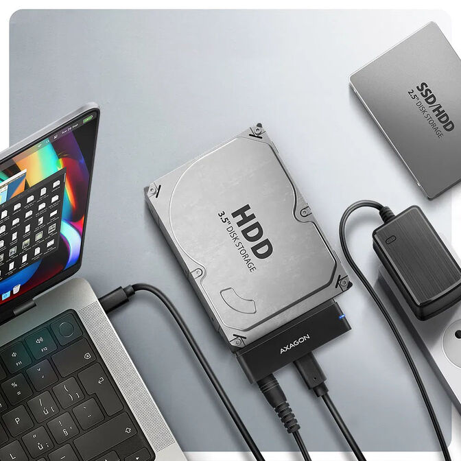 Axagon ADSA-FPX FastPortX SATA&ndash;USB-C 3.1 Adapter image number 4