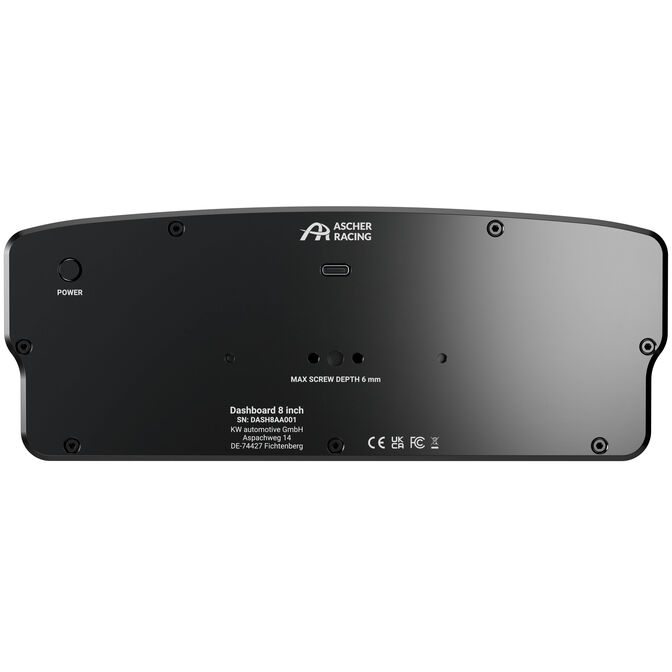 Ascher Racing Dashboard 7,85 Zoll Touchscreen 26 RGB image number 2