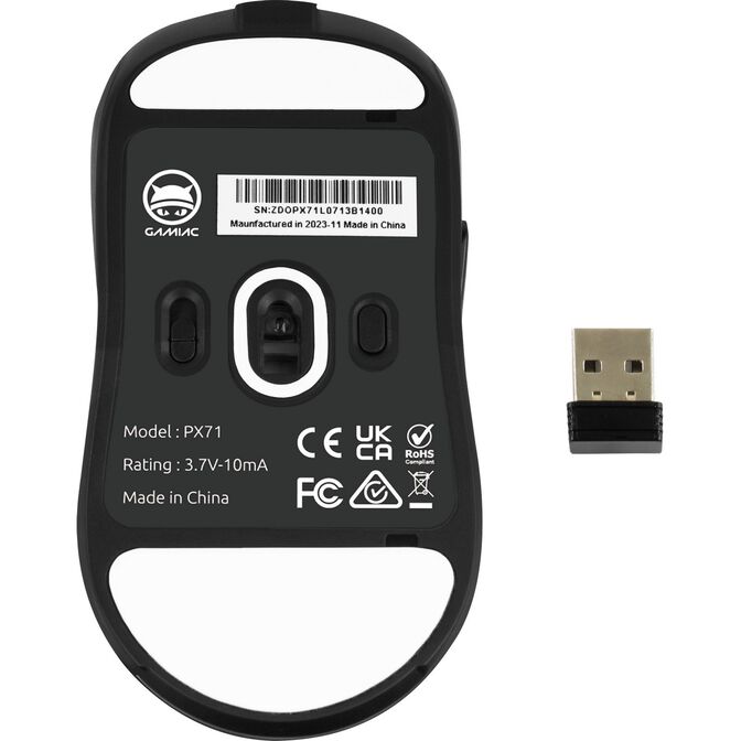 Gamiac PX71 Wireless Gaming Mouse Schwarz image number 10